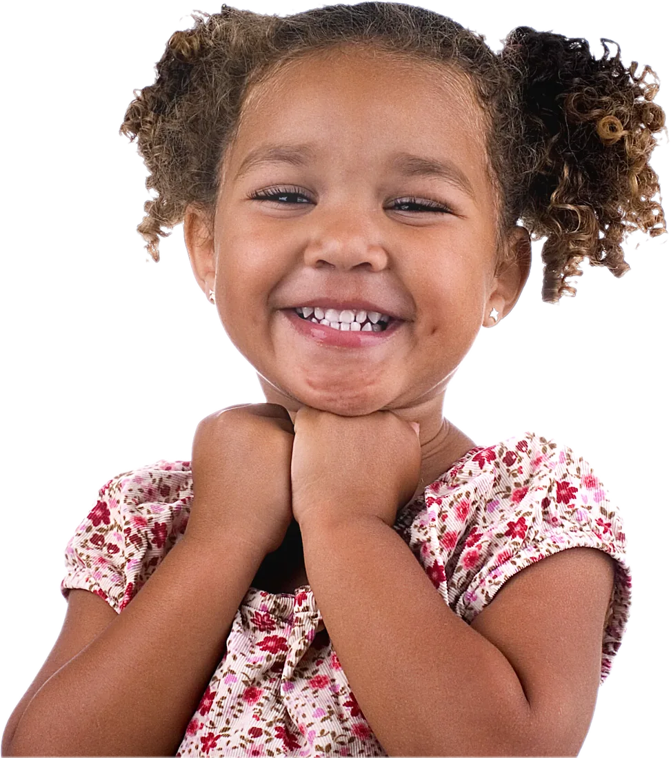 A smiling young girl